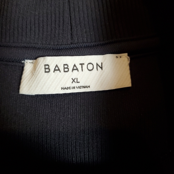 Aritzia Babaton GONZALO T-SHIRT High Neck Ribbed Crop Top Womans XL - Picture 4 of 6